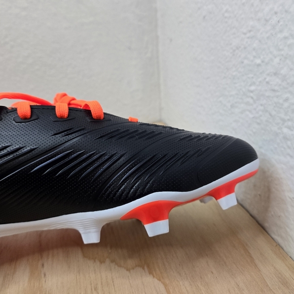 Adidas PREDATOR LEAGUE SOCK FG Cblack/Ftwwht/Solred Soccer Cleats IG7772 - Picture 11 of 11